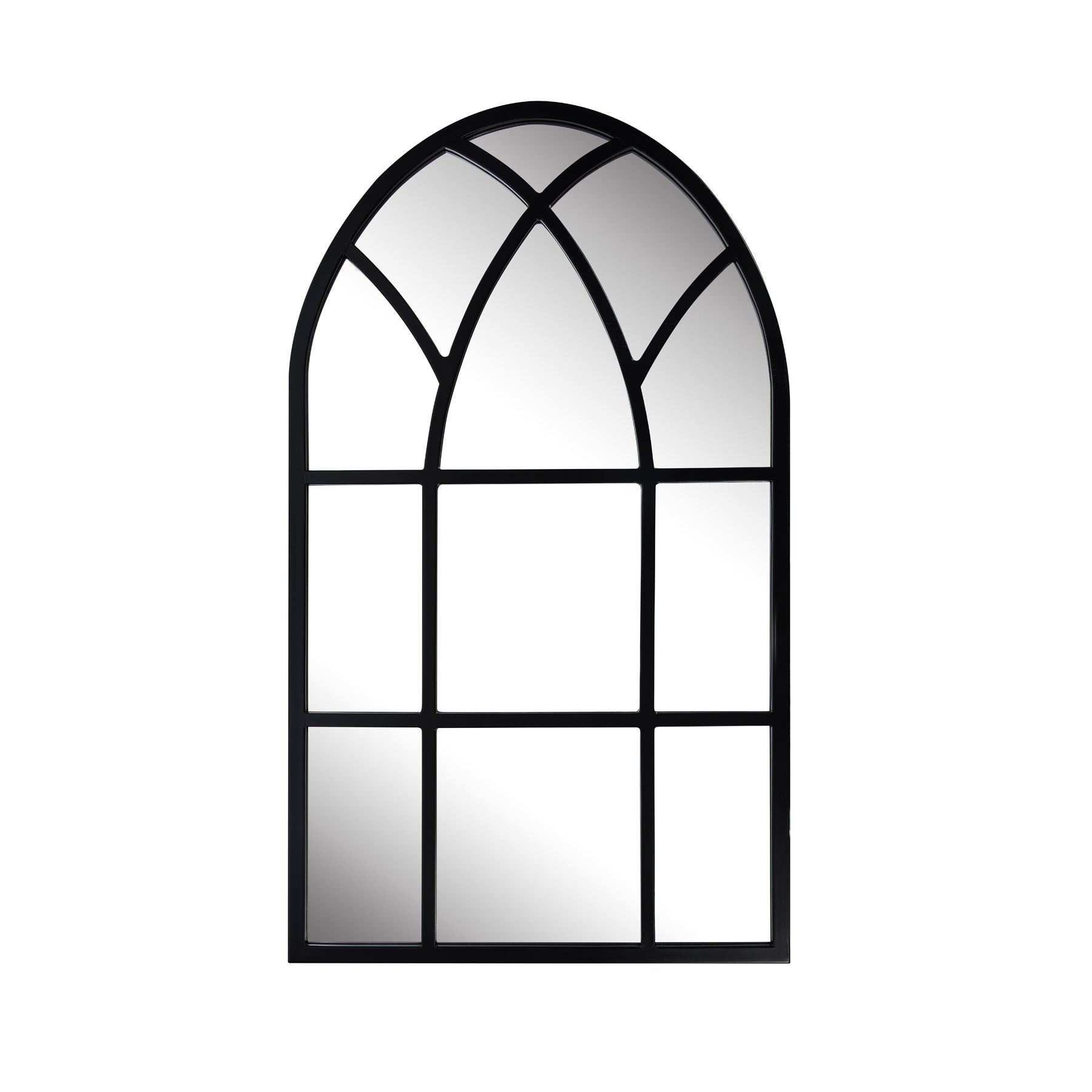 Cathedral Arch Mirror - Black - Paramount Mirrors and Prints