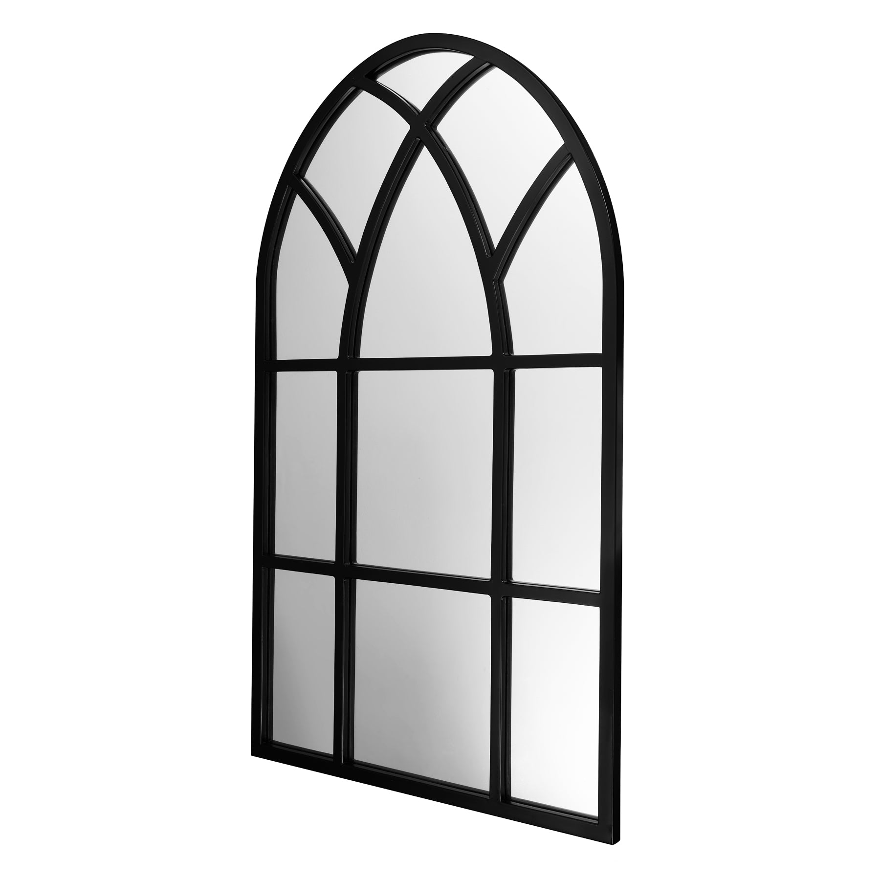 Cathedral Arch Mirror - Black - Paramount Mirrors and Prints
