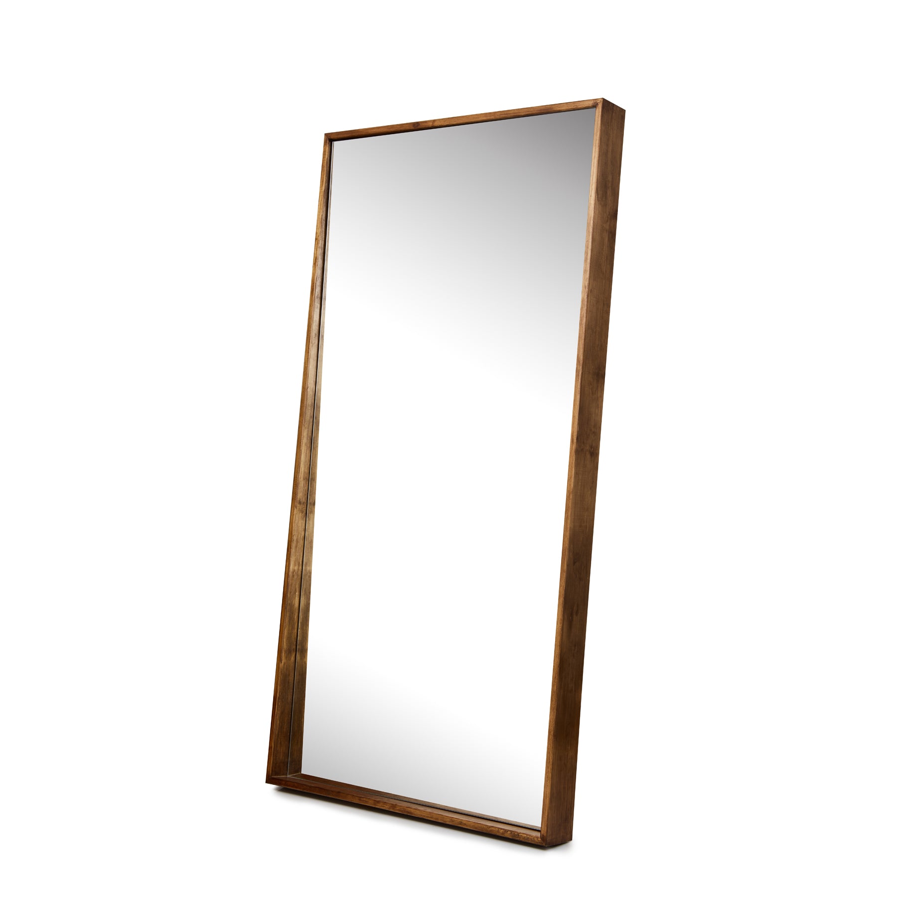 Jupiter Leaning Mirror - Oak Finish - Paramount Mirrors and Prints