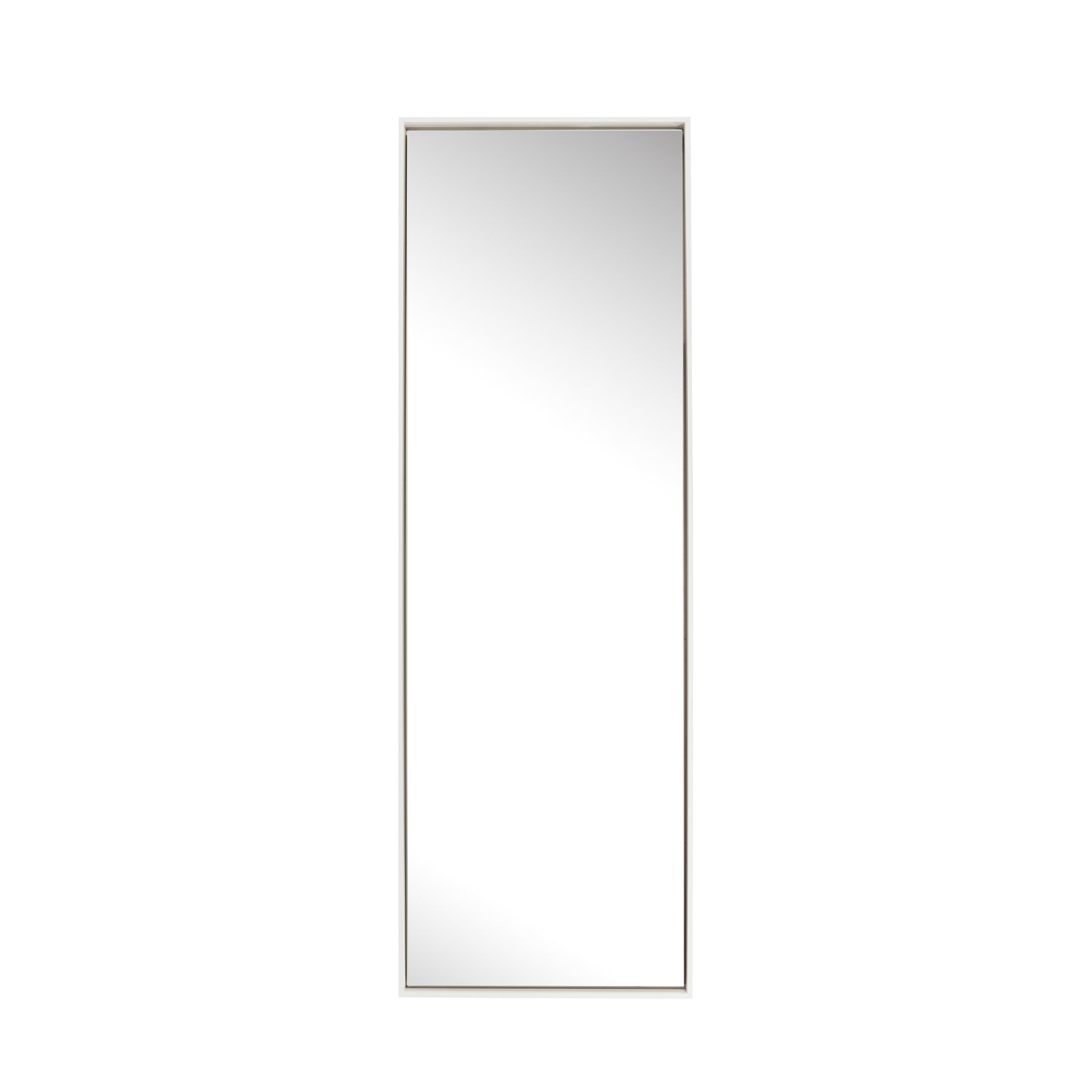 Lily Floating Box Super Dress Mirror - White Finish - Paramount Mirrors and Prints