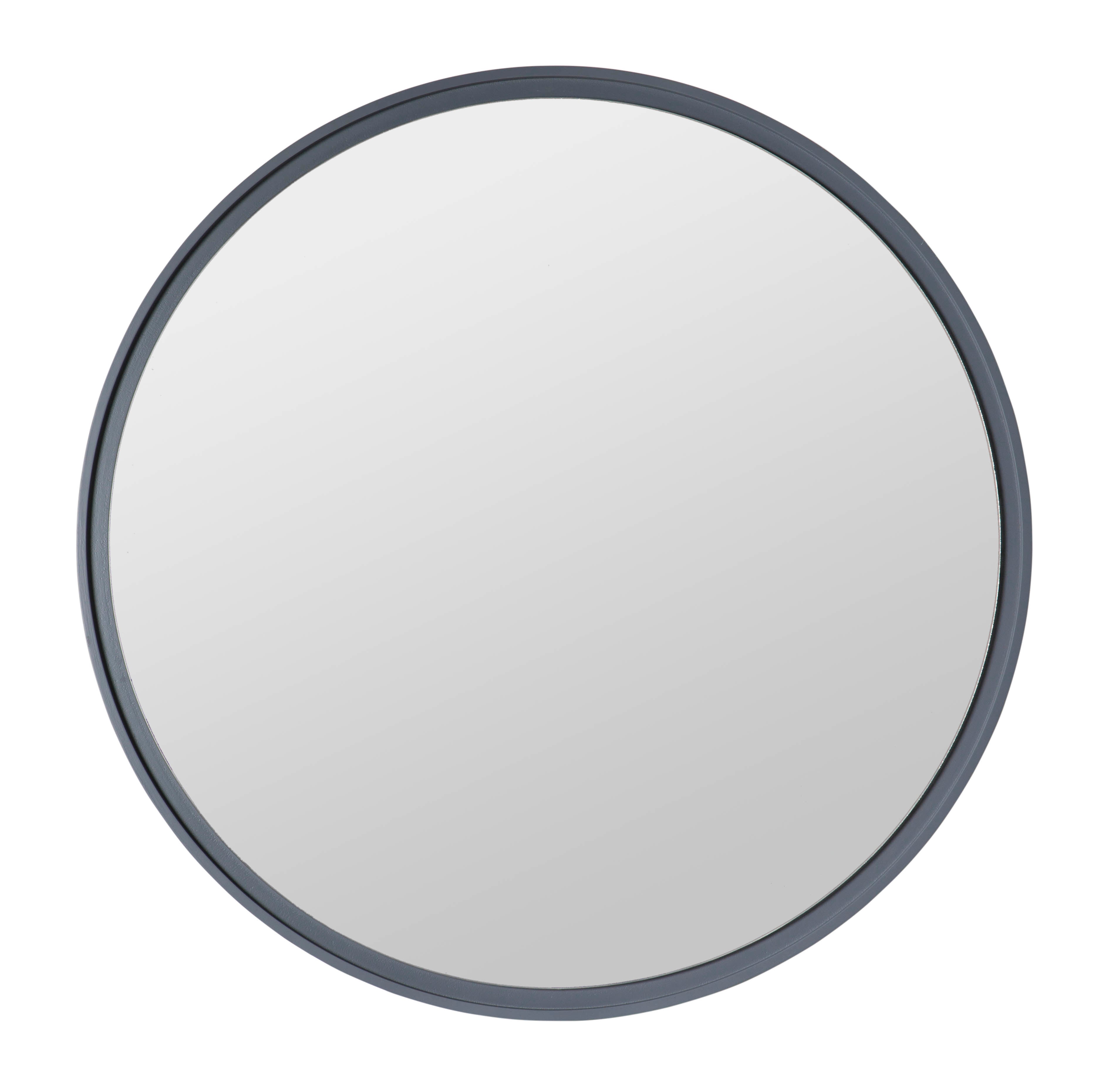 Lily Round Floating Mirror - Grey - Paramount Mirrors and Prints