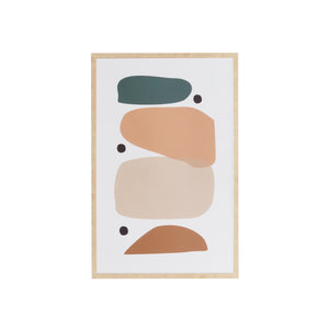 Light Wood Framed Abstract Prints - Paramount Mirrors and Prints